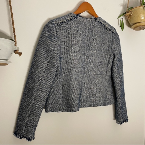 🤍Banana Republic🤍 Tweed Scalloped Open Front Blazer - Picture 12 of 12